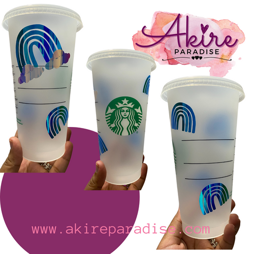 Rainbow Customized Plastic Cup (24 fl oz)