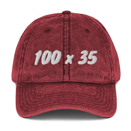 100 X 35- Vintage Cap