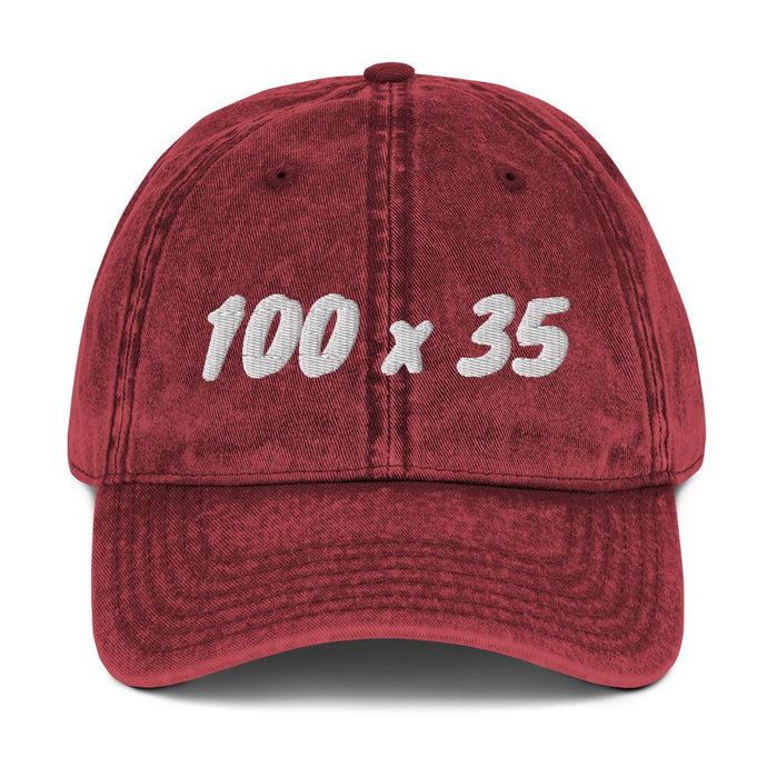 100 X 35- Vintage Cap