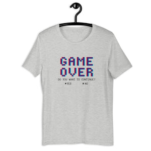 GAME OVER (black letters)- Unisex T-Shirt