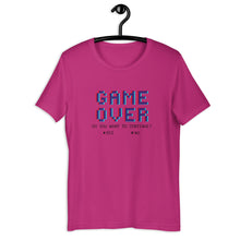 Load image into Gallery viewer, GAME OVER (black letters)- Unisex T-Shirt