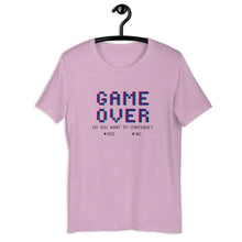 Load image into Gallery viewer, GAME OVER (black letters)- Unisex T-Shirt