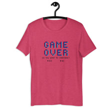 Load image into Gallery viewer, GAME OVER (black letters)- Unisex T-Shirt