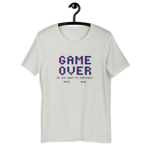 GAME OVER (black letters)- Unisex T-Shirt