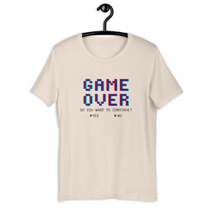 GAME OVER (black letters)- Unisex T-Shirt