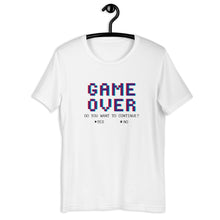 Load image into Gallery viewer, GAME OVER (black letters)- Unisex T-Shirt