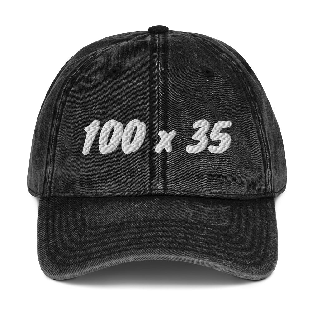 100 X 35- Vintage Cap