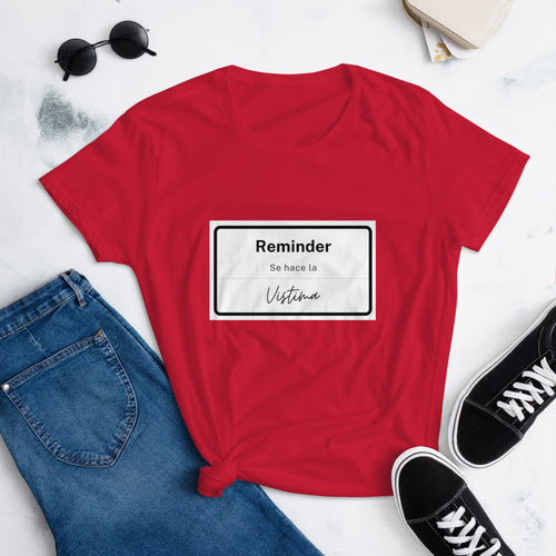 REMINDER- Women's t-shirt FIT